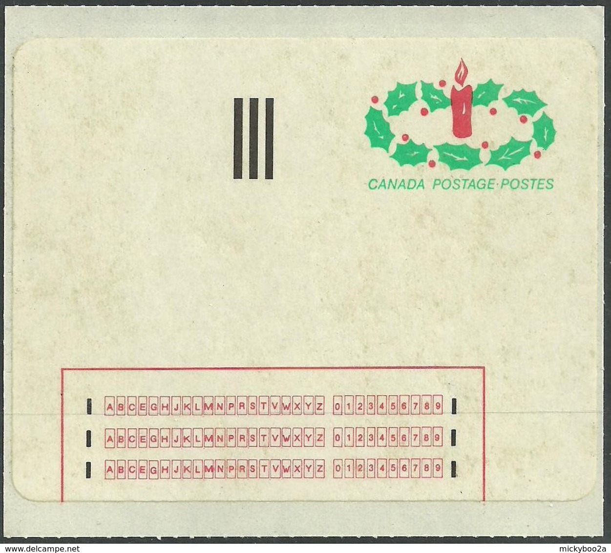 CANADA 1983 CHRISTMAS SELF ADHESIVE PREPAID SINGLE LABEL MNH - Unused Stamps