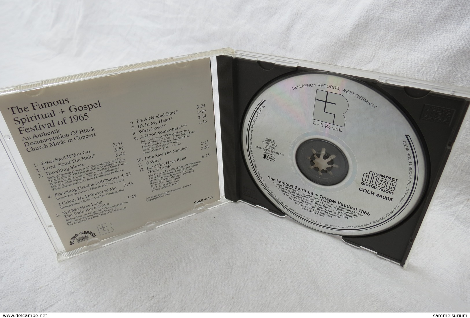 CD "The Famous Spiritual + Gospel Festival" 1965 - Canciones Religiosas Y  Gospels