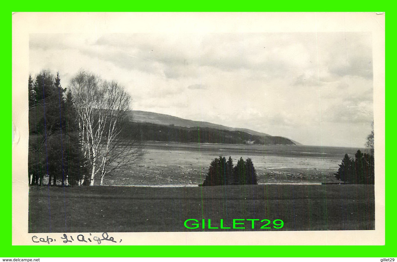 LA MALBAIE, QUEBEC - VUE DU CAP À L'AIGLE -  CIRCULÉE - PUB. BY W. B. EDWARDS - - Autres & Non Classés