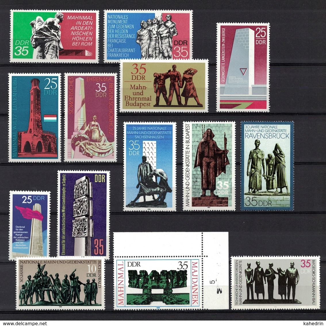 DDR Between 1971 - 1989, Mahnmal Monument Gedenkstätte **, MNH - Denkmäler