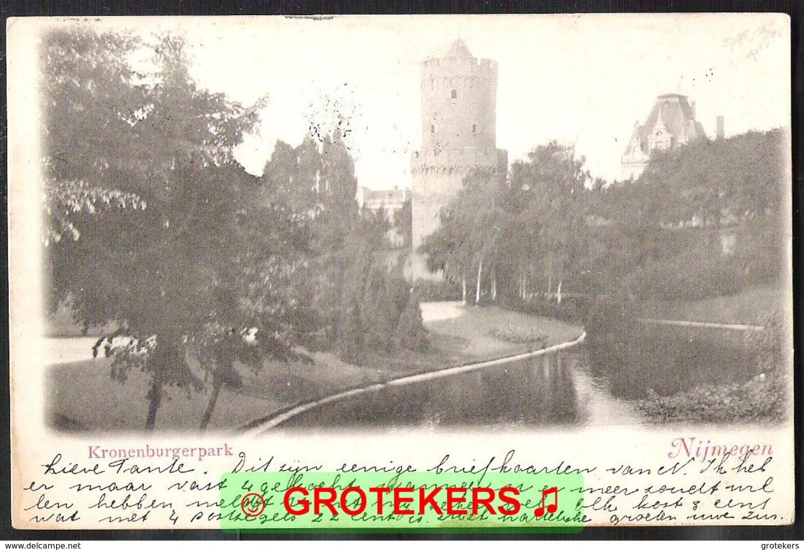 NIJMEGEN Kronenburgerpark Met Kruittoren 1902 - Nijmegen