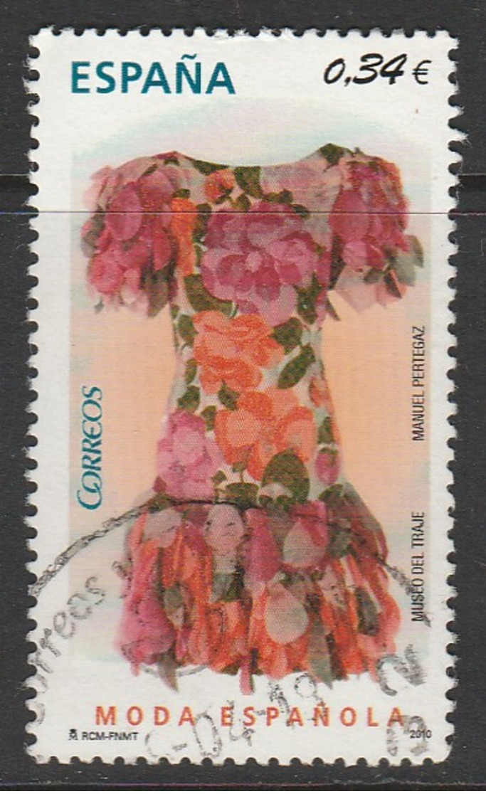 Spain 2010 Spanish Fashion 0.34 € Multicoloured SW 4562 O Used - Used Stamps