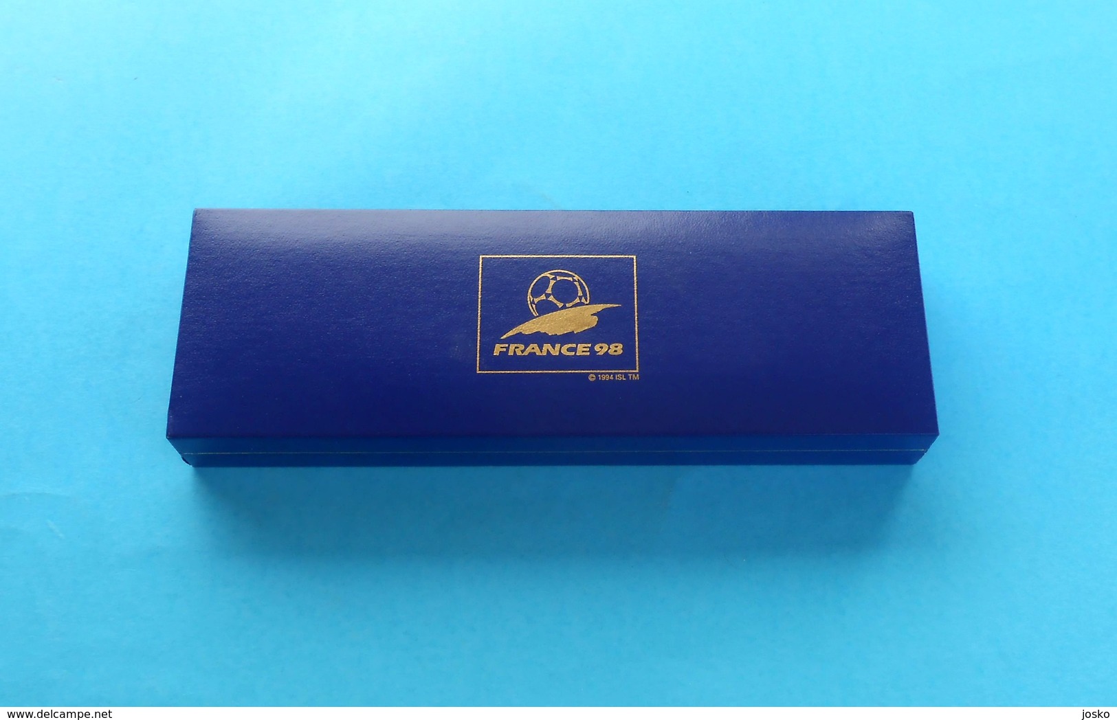 FIFA WORLD CUP FRANCE 1998 - official high quality WATERMAN ballpoint pen in box * MINT * football soccer Coupe du Monde