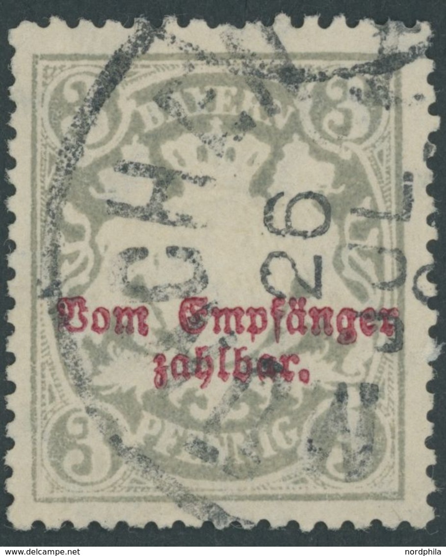 1888, 3 Pf. Gelbgrau Kleine Zähnungslöcher, Pracht, Mi. 140.- -> Automatically Generated Translation: 1888, 3 Pf. Yellow - Altri & Non Classificati