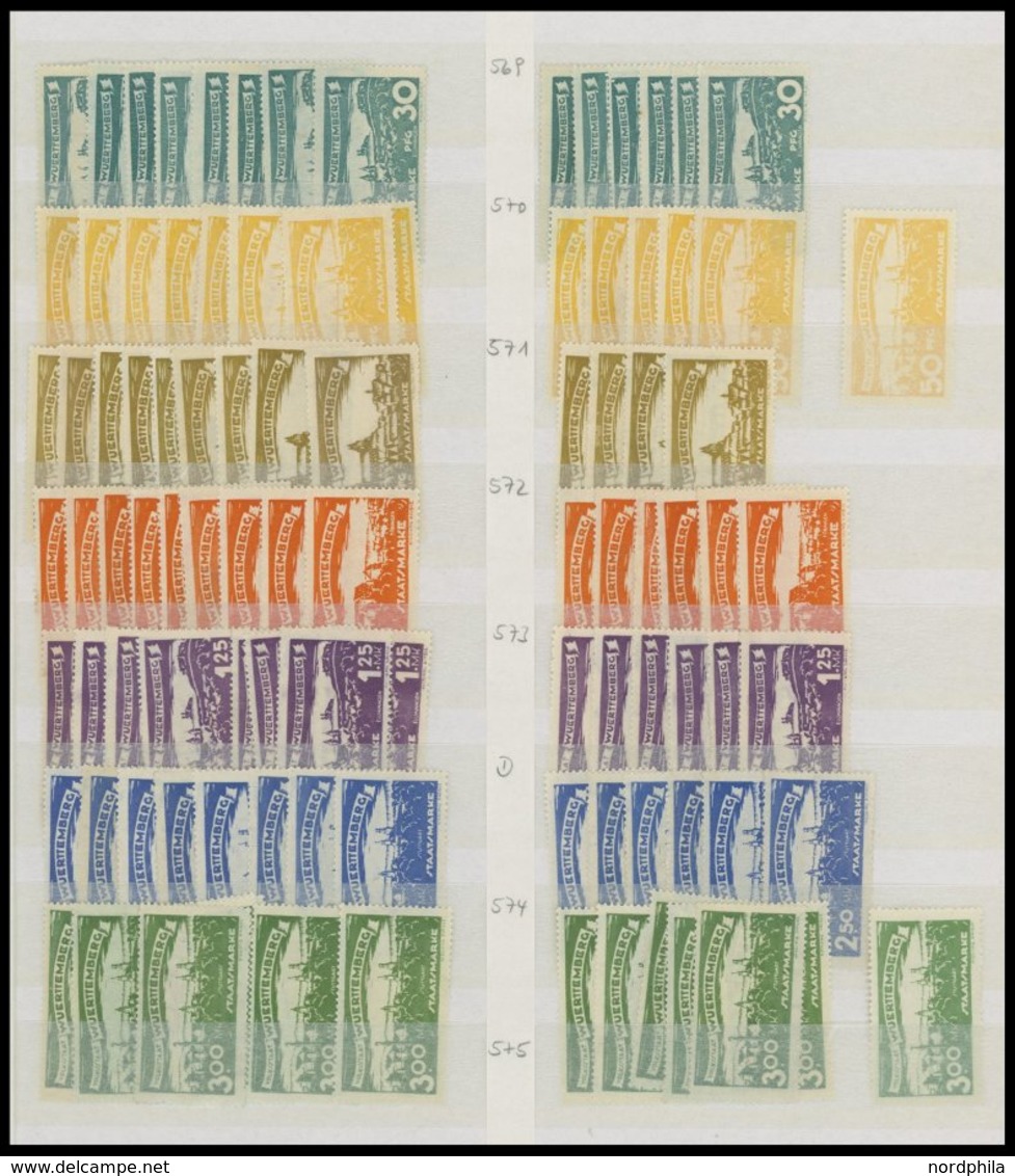 1875-1923, Gut Sortierte Reichhaltige Dublettenpartie Neue Währung Und Dienstmarken I Und II Von über 1600 Werten, Fundg - Sonstige & Ohne Zuordnung