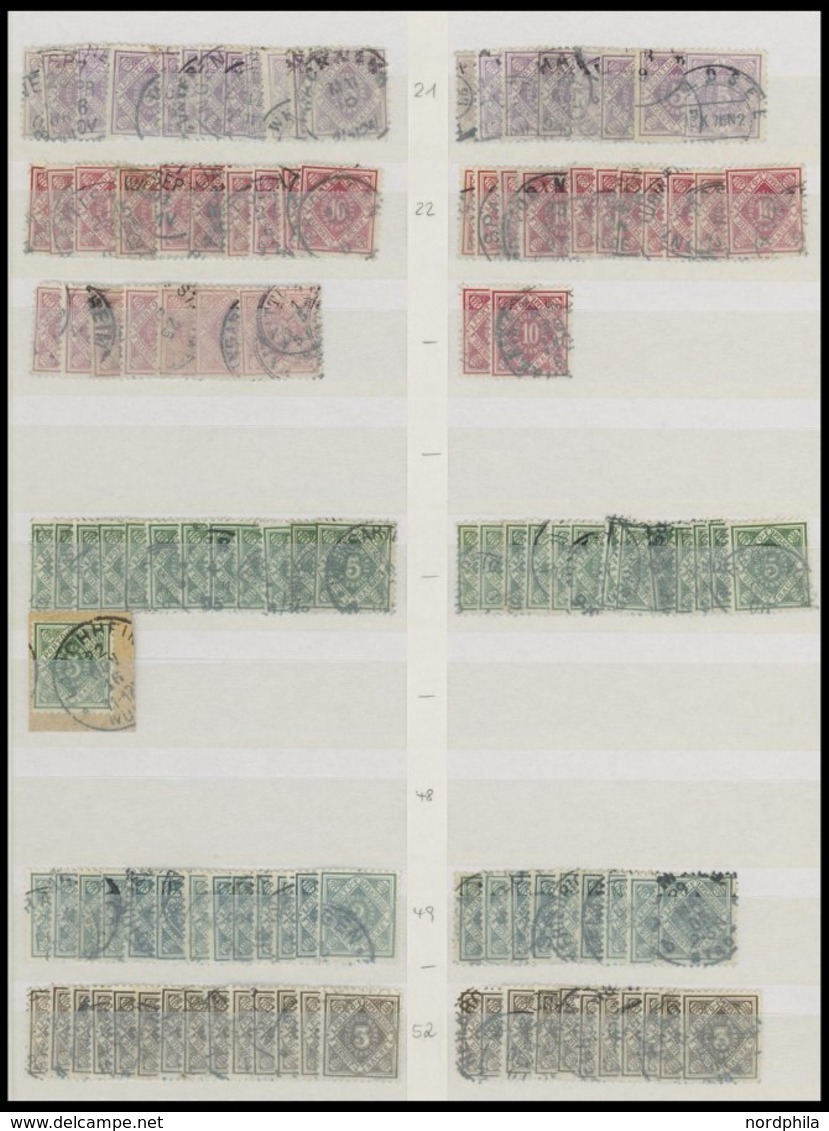1875-1923, Dienstmarken I, Gut Sortierte Reichhaltige Dublettenpartie Von über 1200 Werten, Fundgrube, Besichtigen! -> A - Sonstige & Ohne Zuordnung