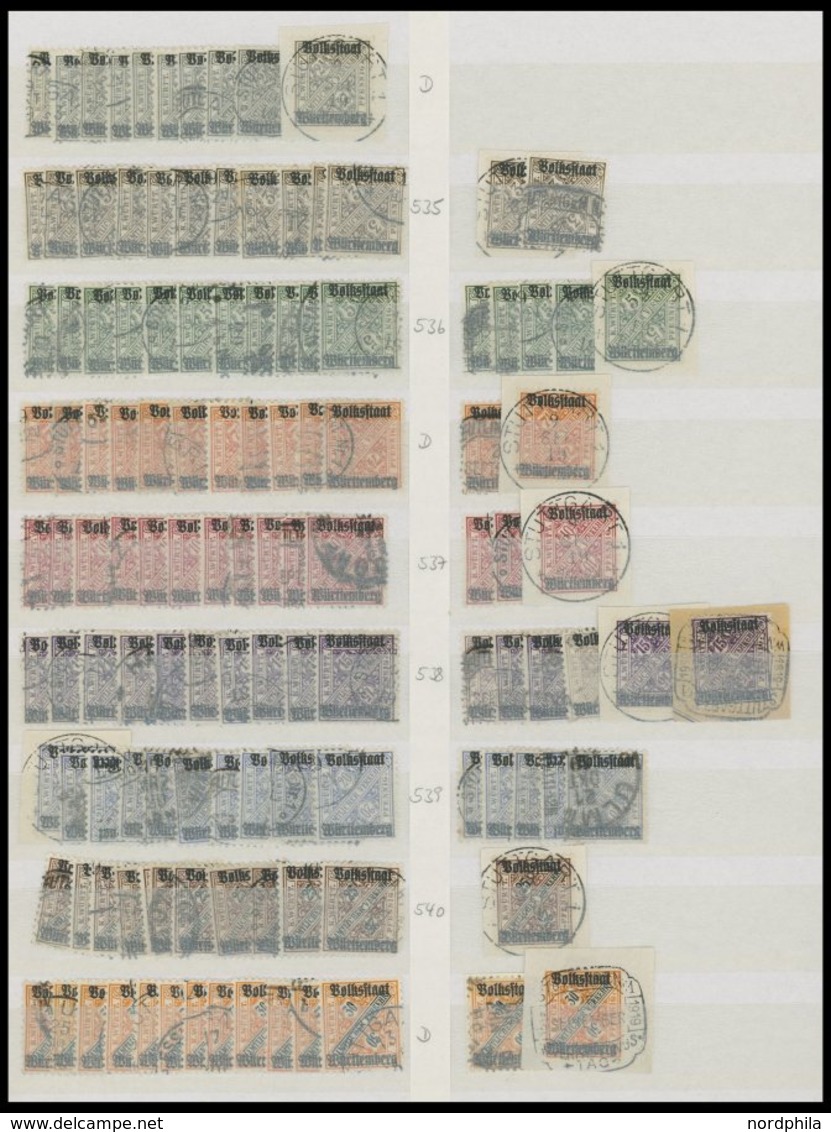 1881-1920, Dienstmarken II, gut sortierte reichhaltige Lagerpartie von über 1100 Werten!, Fundgrube! -> Automatically ge