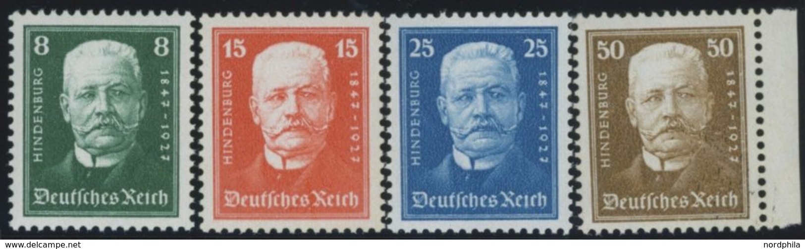 Dt. Reich 403-06 **, 1927, 80. Geburtstag, Postfrischer Prachtsatz, Mi. 120.- - Autres & Non Classés