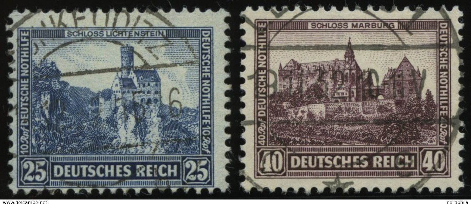 Dt. Reich 477/8 O, 1932, 25 Und 40 Pf. Nothilfe, 2 Prachtwerte, Mi. 109.- - Sonstige & Ohne Zuordnung