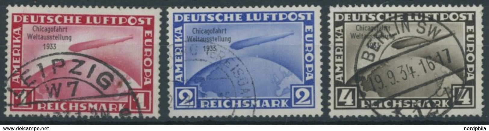 1933, Chicagofahrt, Teils Kleine Zahnmängel, Satz Feinst, Gepr. Bühler/Schlegel, Mi. 1000.- -> Automatically Generated T - Autres & Non Classés