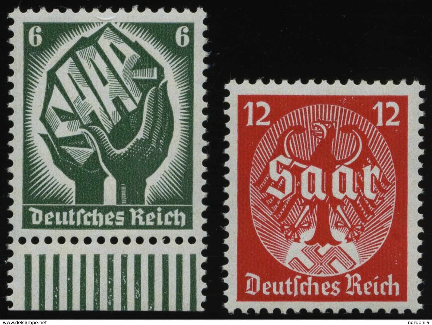 Dt. Reich 544/5 **, 1934, Saarabstimmung, Pracht, Mi. 90.- - Autres & Non Classés