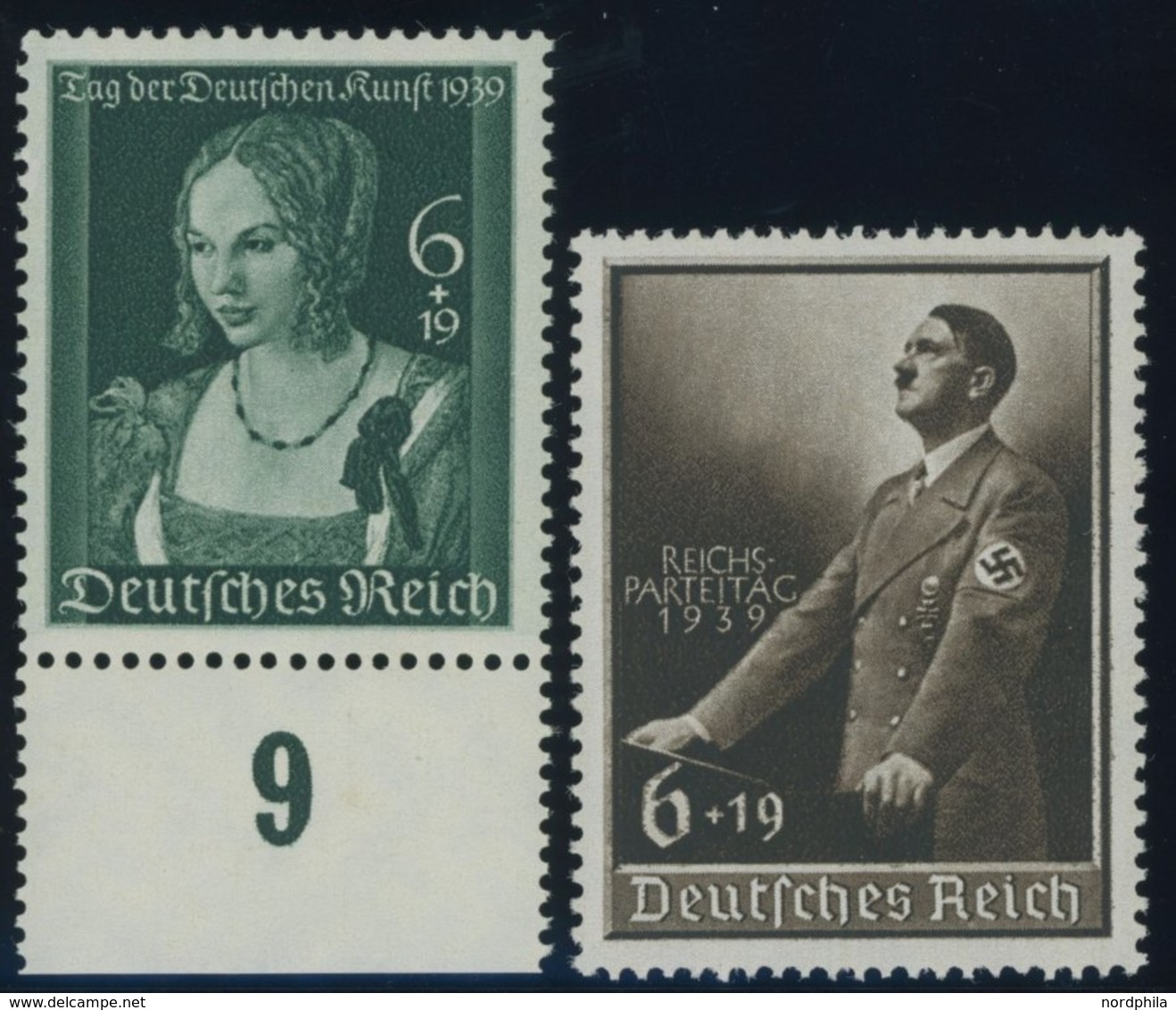 Dt. Reich 700/01 **, 1939, Tag Der Deutschen Kunst Und Reichsparteitag, Postfrisch, 2 Prachtwerte, Mi. 59.- - Sonstige & Ohne Zuordnung