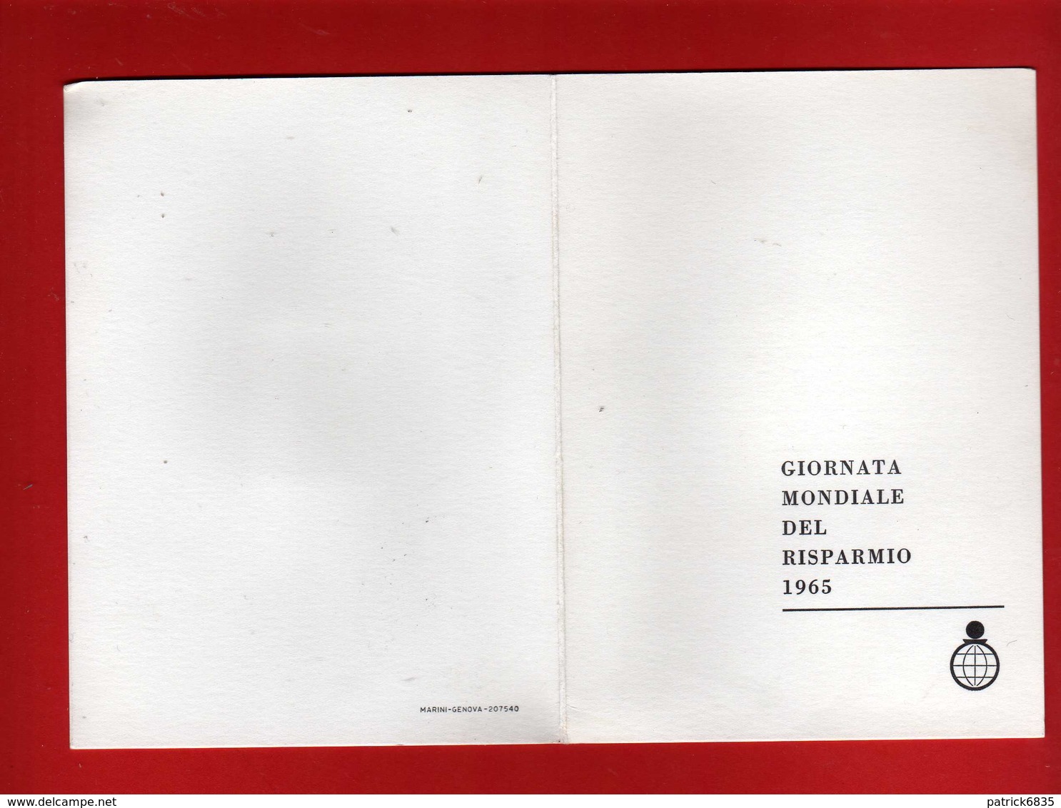 Pieghevole. Cassa Di Risparmio Di ROMA - Giornata Mondiale Del Risparmio 1965.  Vedi Descrizione. - 1961-70: Storia Postale