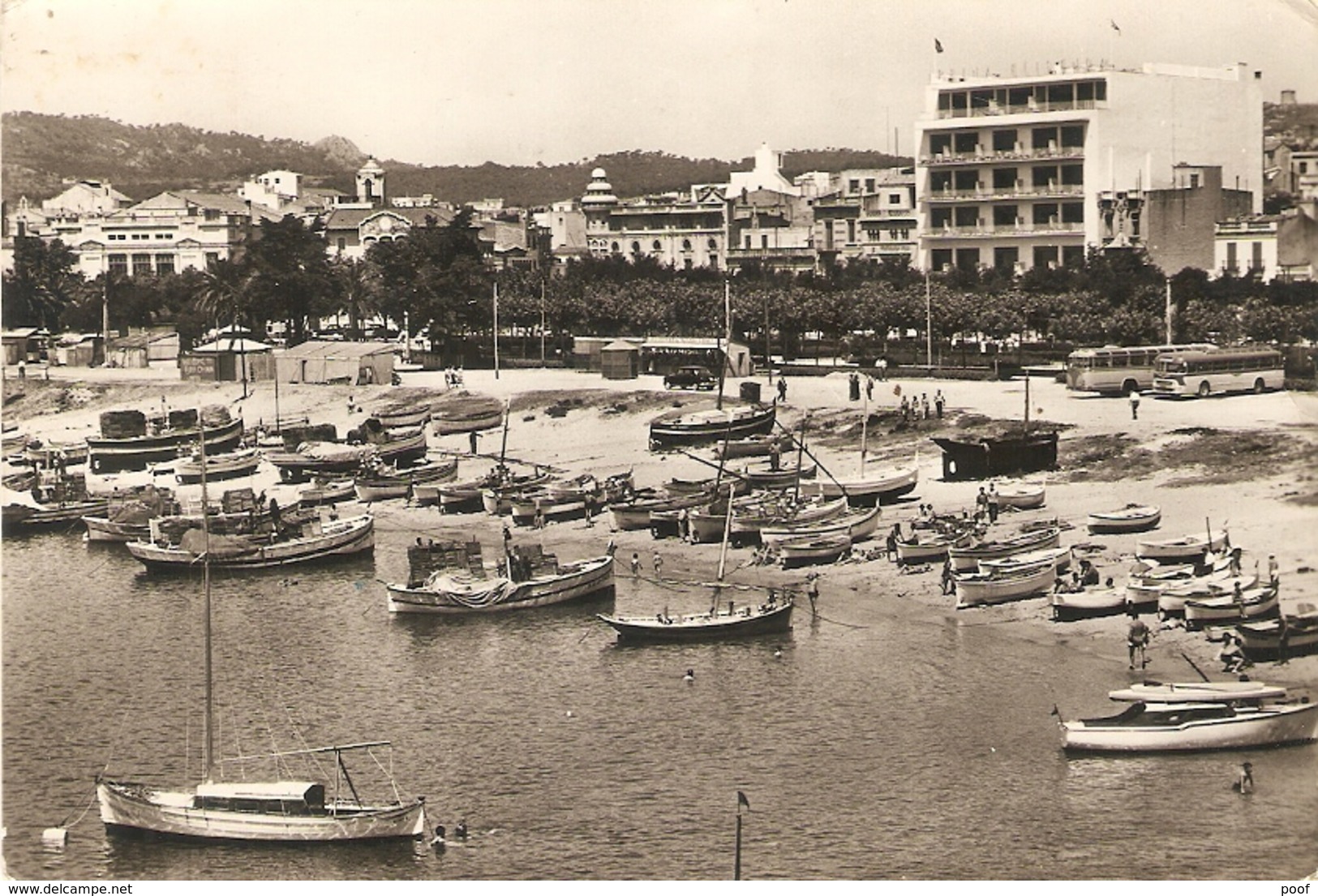 San Feliu De Guixols : Detalle De La Playa 1960 - Gerona