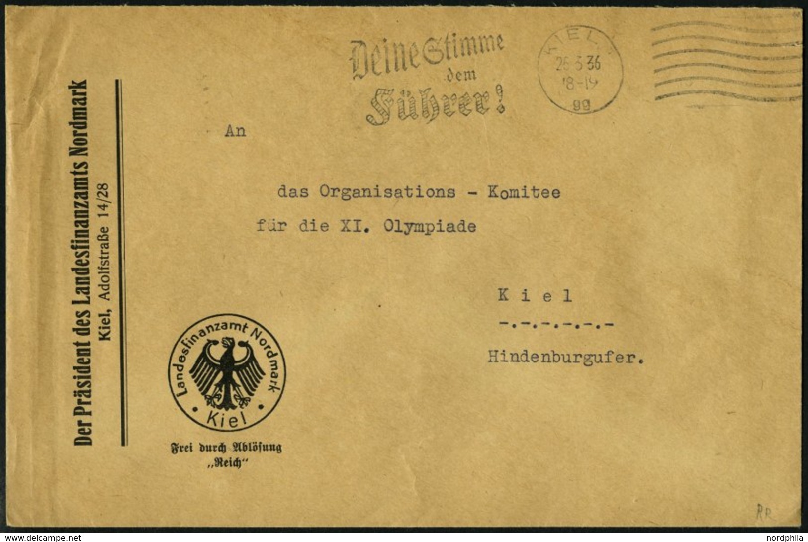 SAMMLUNGEN 1922-45, reichhaltige Stempelsammlung Kieler Maschinenstempel mit Werbeeinsätzen, insgesamt 156 Belege mit vi