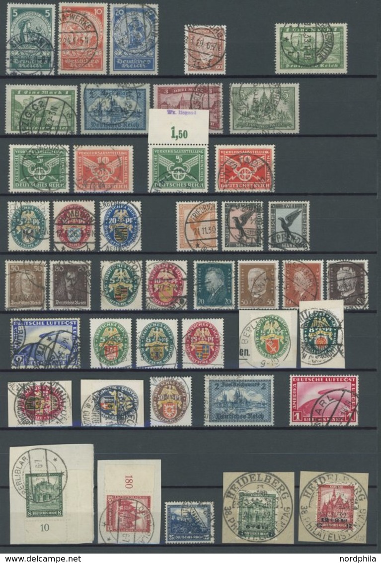 LOTS O,BrfStk , 1924-32, Kleine Partie Verschiedener Mittlerer Werte, Meist Pracht, Mi. 720.- - Sonstige & Ohne Zuordnung