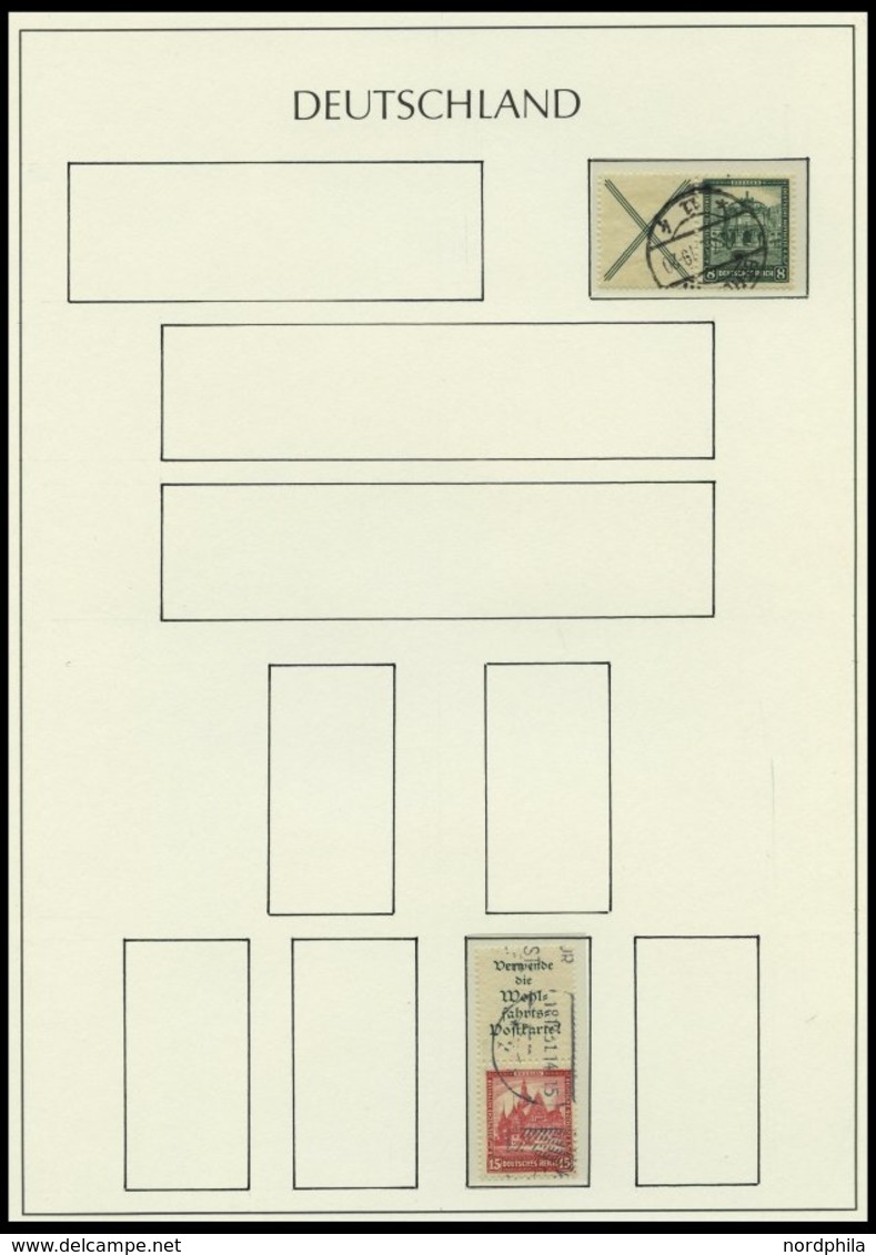 ZUSAMMENDRUCKE a. W 5-KZ 19 o, 1921-33, gestempelte Partie verschiedener Zusammendrucke auf Leuchtturmseiten, mit einige