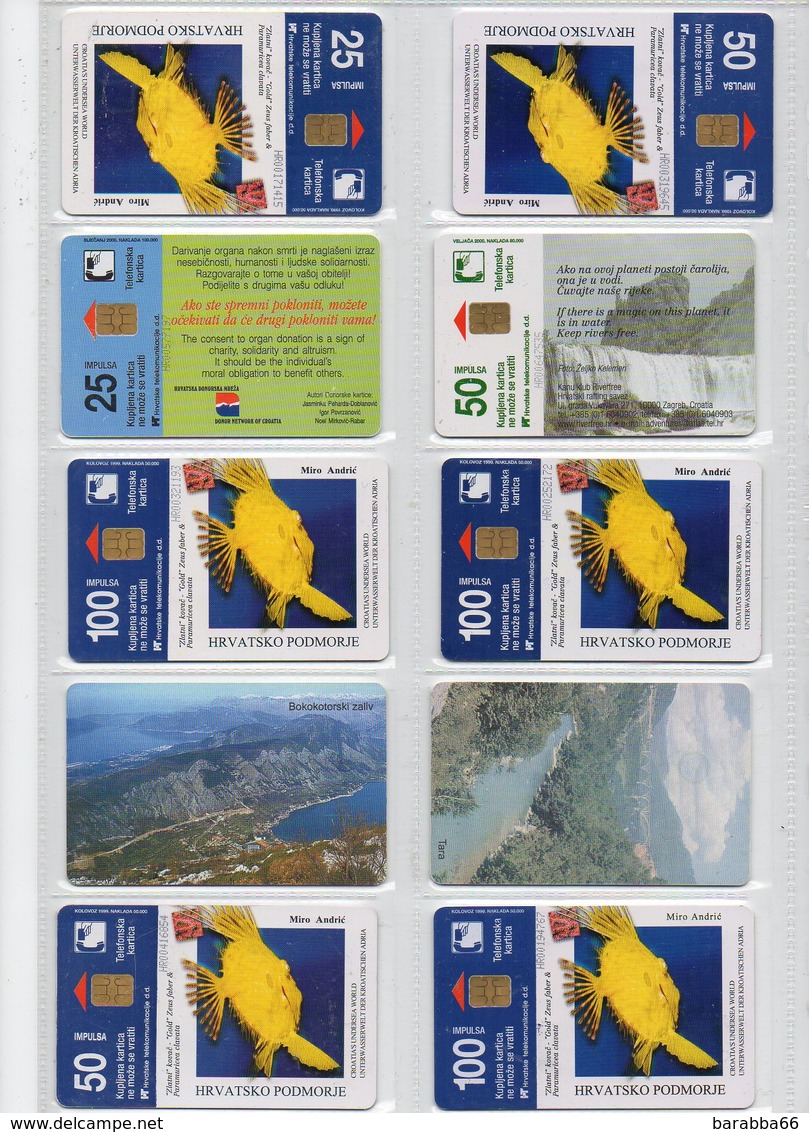 Lot Of 10 Phonecards - Croatia