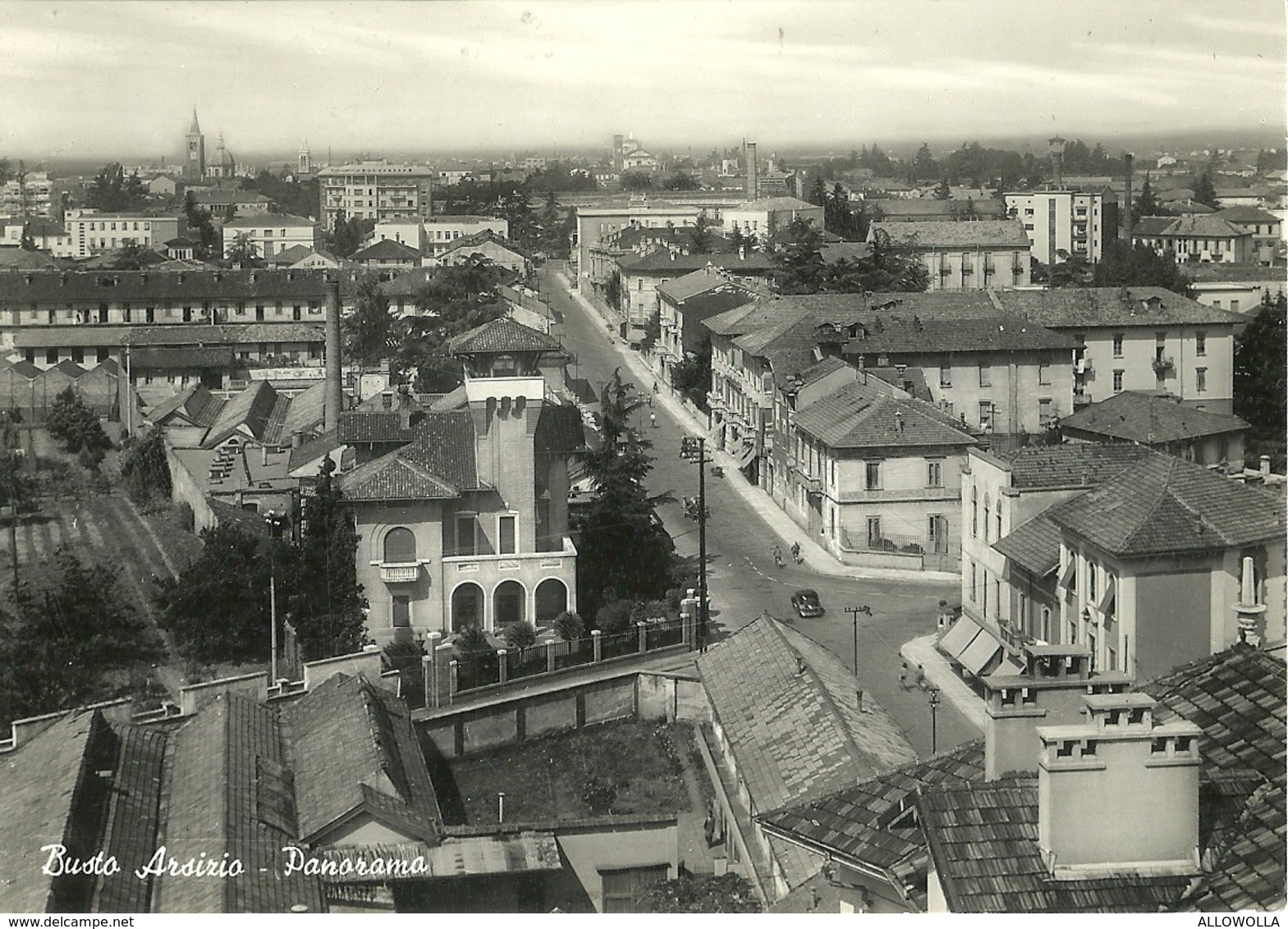 2697 " BUSTO ARSIZIO - PANORAMA " CARTOLINA POSTALE ORIG. SPEDITA - Busto Arsizio