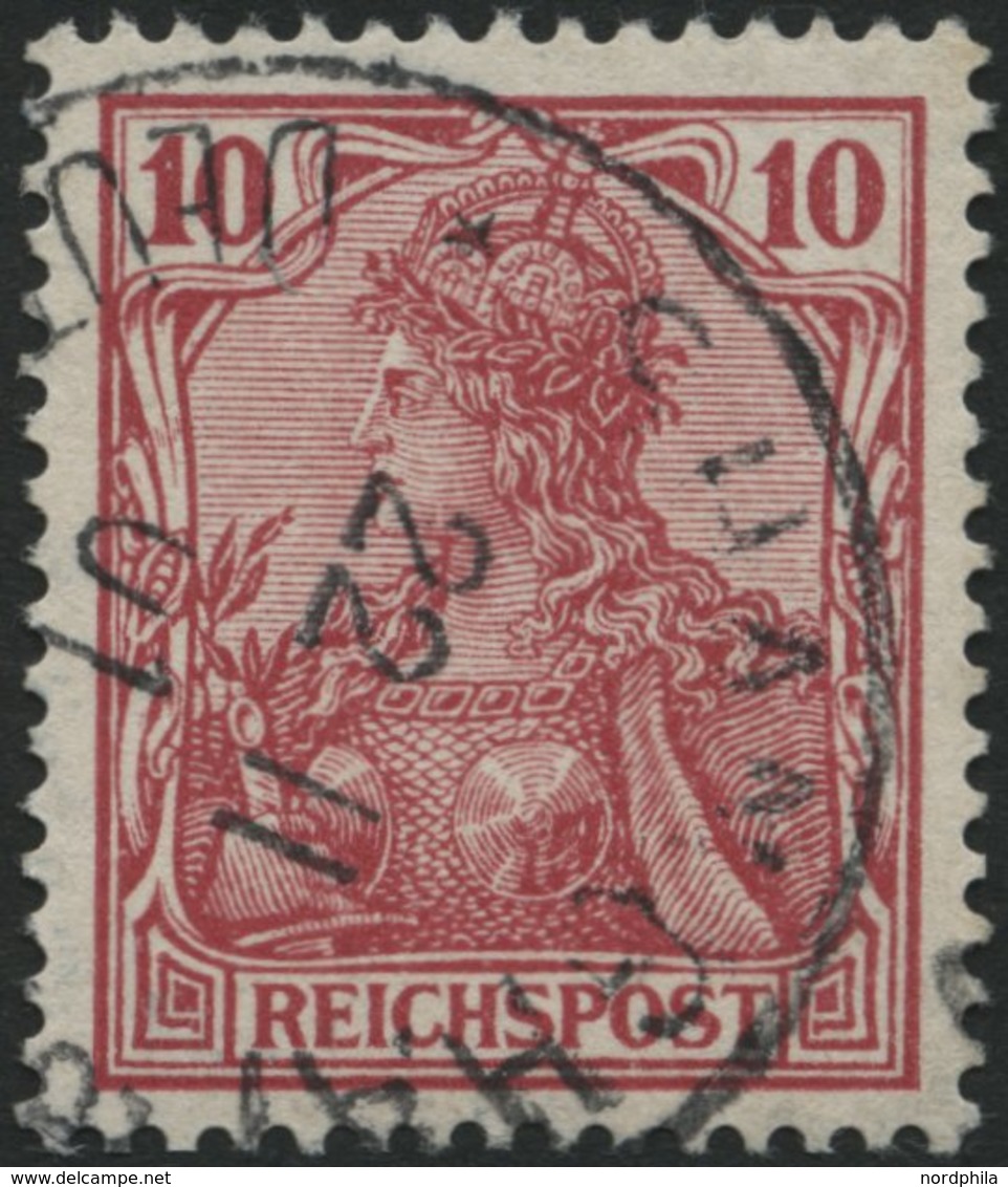 DP CHINA P Vc O, Petschili: 1900, 10 Pf. Reichspost, Stempel SHANGHAI, Pracht, Mi. 55.- - Cina (uffici)