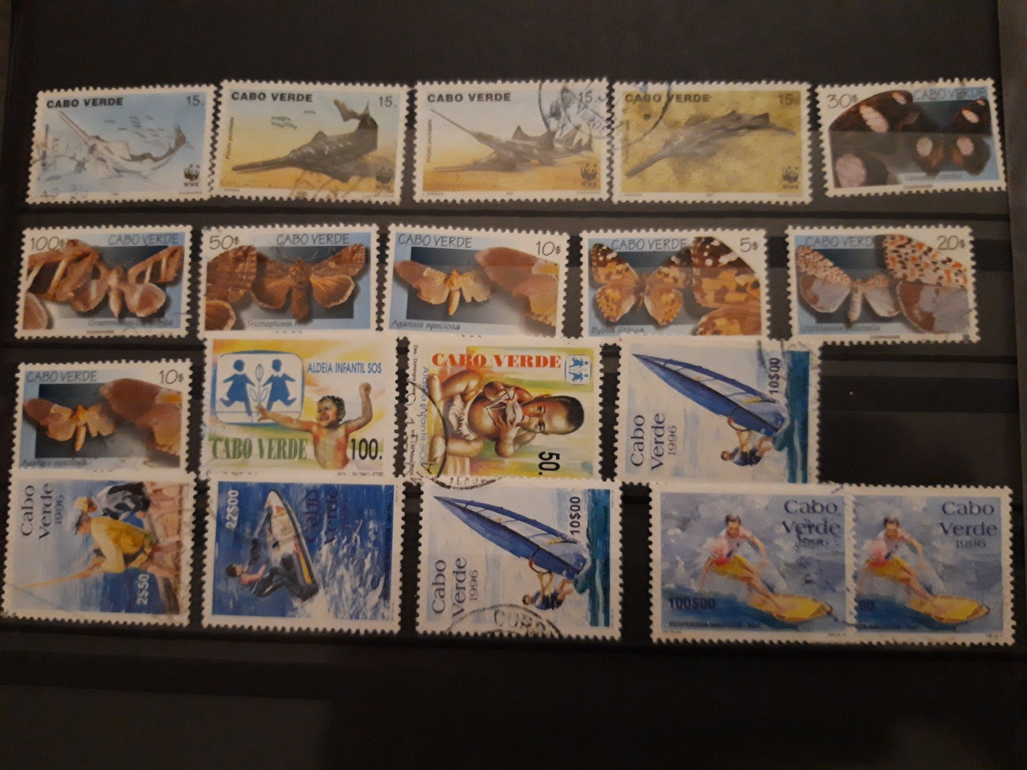 LOT TIMBRES CAP VERT INDEPENDANT OBLITERES CANCELLED CABO VERDE - Cap Vert