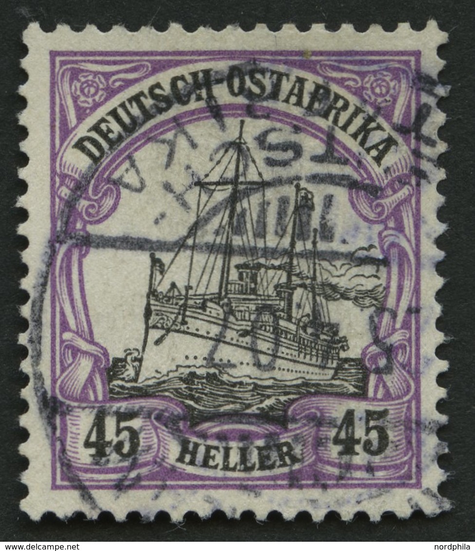 DEUTSCH-OSTAFRIKA 28b O, 1905, 45 H. Rotviolett/schwarz, Ohne Wz., Pracht, Gepr. Bothe, Mi. 110.- - Afrique Orientale