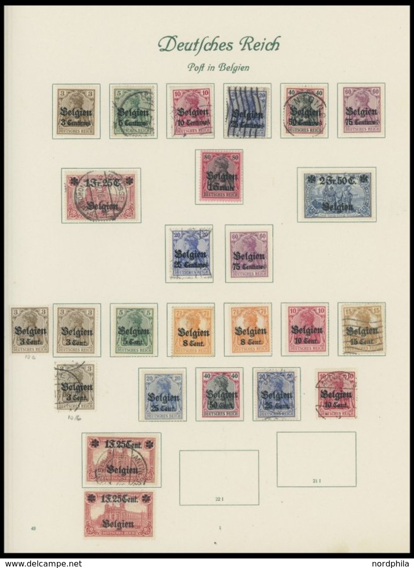 SAMMLUNGEN, LOTS O,*,BrfStk , 2 Alte Sammlungsteile Mit Vielen Mittleren Werten, Fundgrube! - Occupazione 1914 – 18