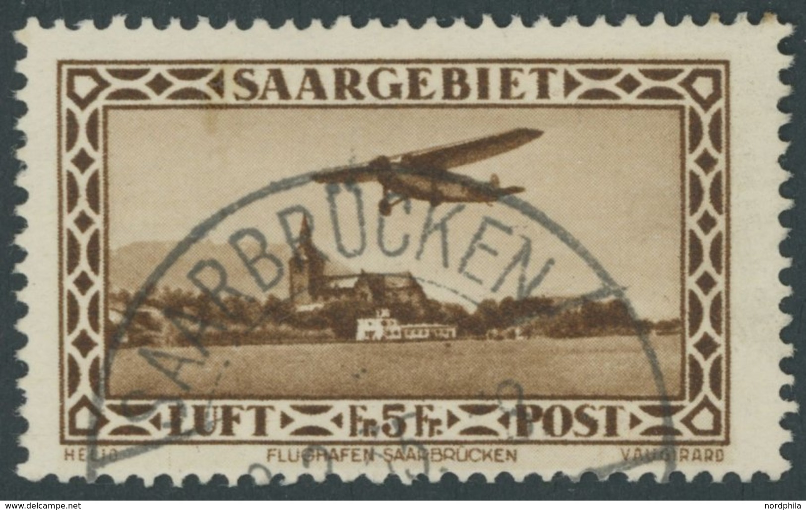 1932, 5 Fr. Flugpost, Pracht, Kurzbefund Geigle, Mi. 120.- -> Automatically Generated Translation: 1932, 5 Fr. "airmail" - Sonstige & Ohne Zuordnung