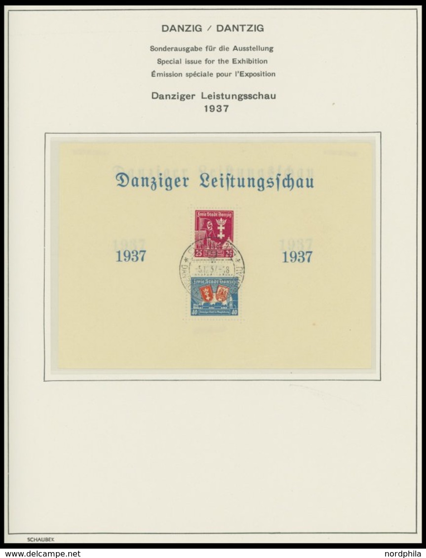 SAMMLUNGEN, LOTS *,o , Sammlung Danzig von 1920-39 mit vielen guten mittleren Ausgaben incl. Dienst- und Portomarken im 