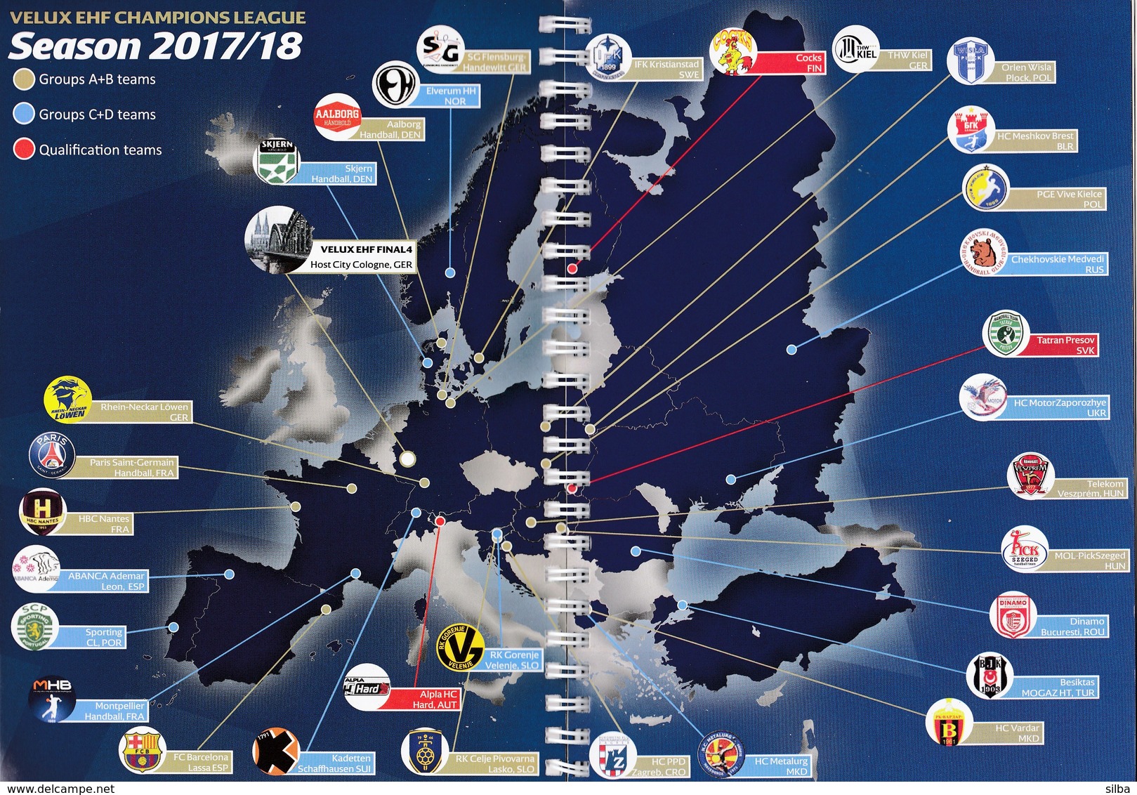 EHF Handball Champions League 2017 / 2018 Group Phase / Media Guide (232 Pages) - Balonmano