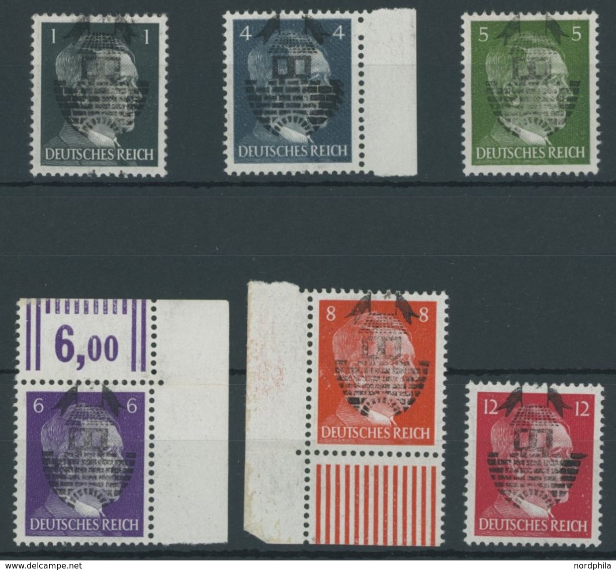 1945, Sog. Nachläufer, Postfrischer Prachtsatz, Mi. 180.- -> Automatically Generated Translation: 1945, So-called "stamp - Altri & Non Classificati