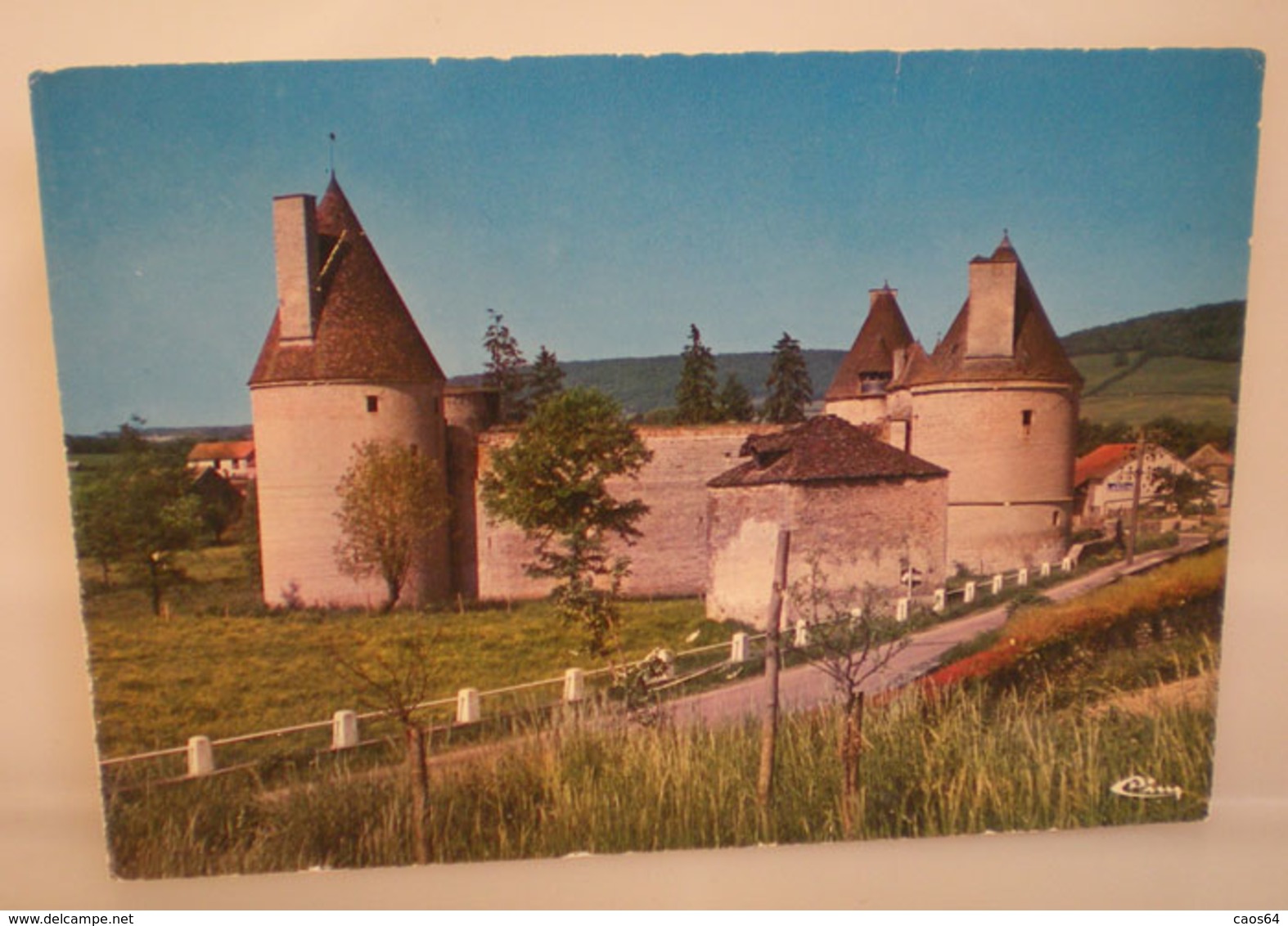 Posanges CHATEAU CASTLE CASTELLO Francia  Cartolina 1983 - Castelli