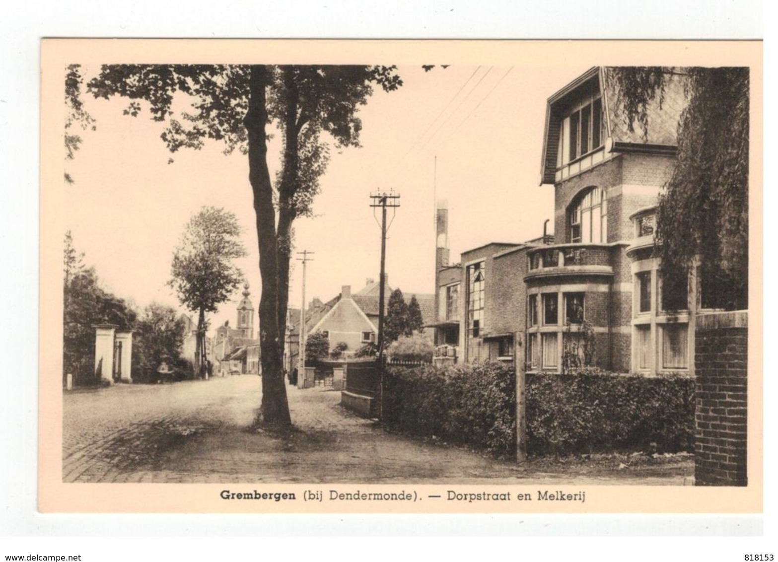 Grembergen (bij Dendermonde) - Dorpstraat En Melkerij - Dendermonde