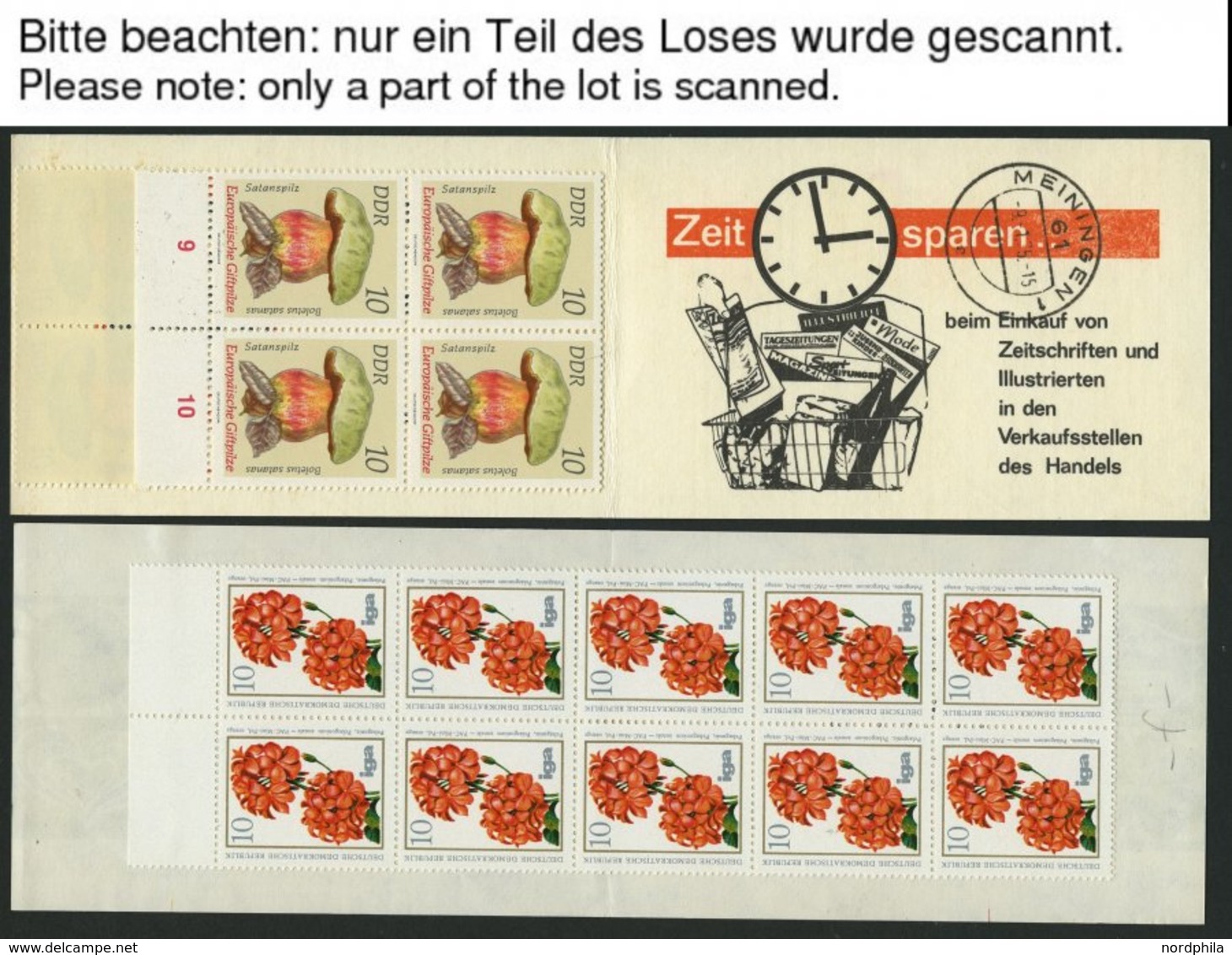 ZUSAMMENDRUCKE A. SMHD 3a-6ba **, 1972-74, 6 Verschiedene Markenheftchen, Fast Nur Pracht, Mi. 125.- - Zusammendrucke