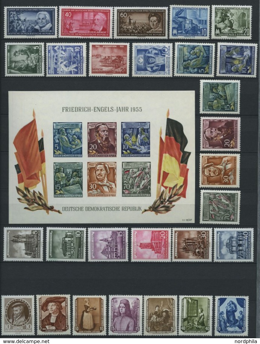 JAHRGÄNGE 447-509 **, 1955, Kompletter Jahrgang Mit 3 Blocks, Pracht - Sonstige & Ohne Zuordnung