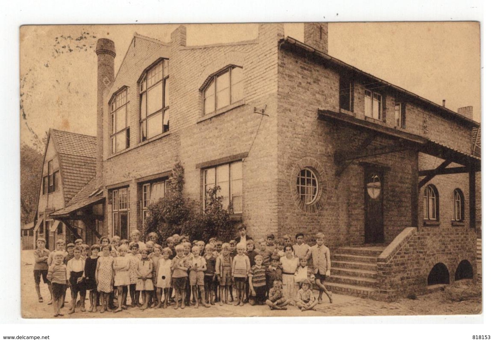 De Panne Institut Pannois  Panne Instituut Hoogere Klassen En Woonhuis Vd Bestuurster Der Kostschool,groep Kostgangers - De Panne