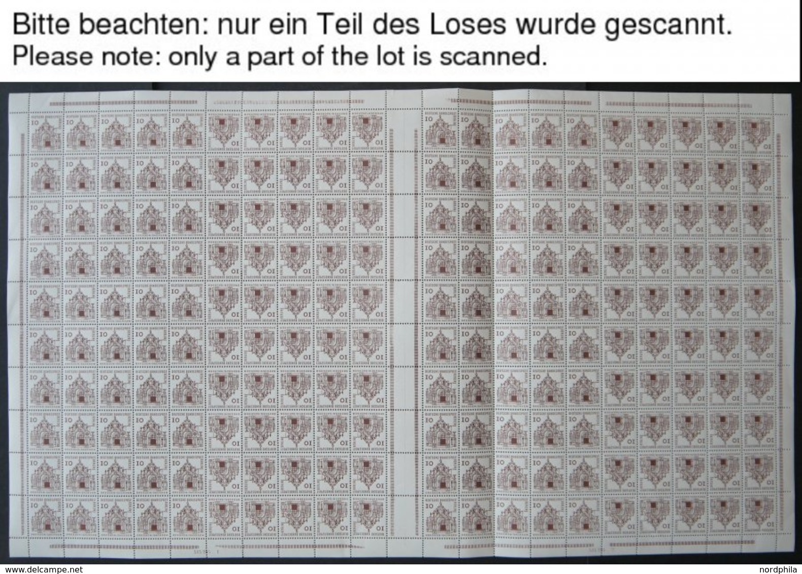 ZUSAMMENDRUCKE MHB 4.1,2 **, 1965, Markenheftchenbogen Zwinger, MHB 4.1 Oben Minimal Angetrennt, Pracht, Mi. 310.- - Zusammendrucke