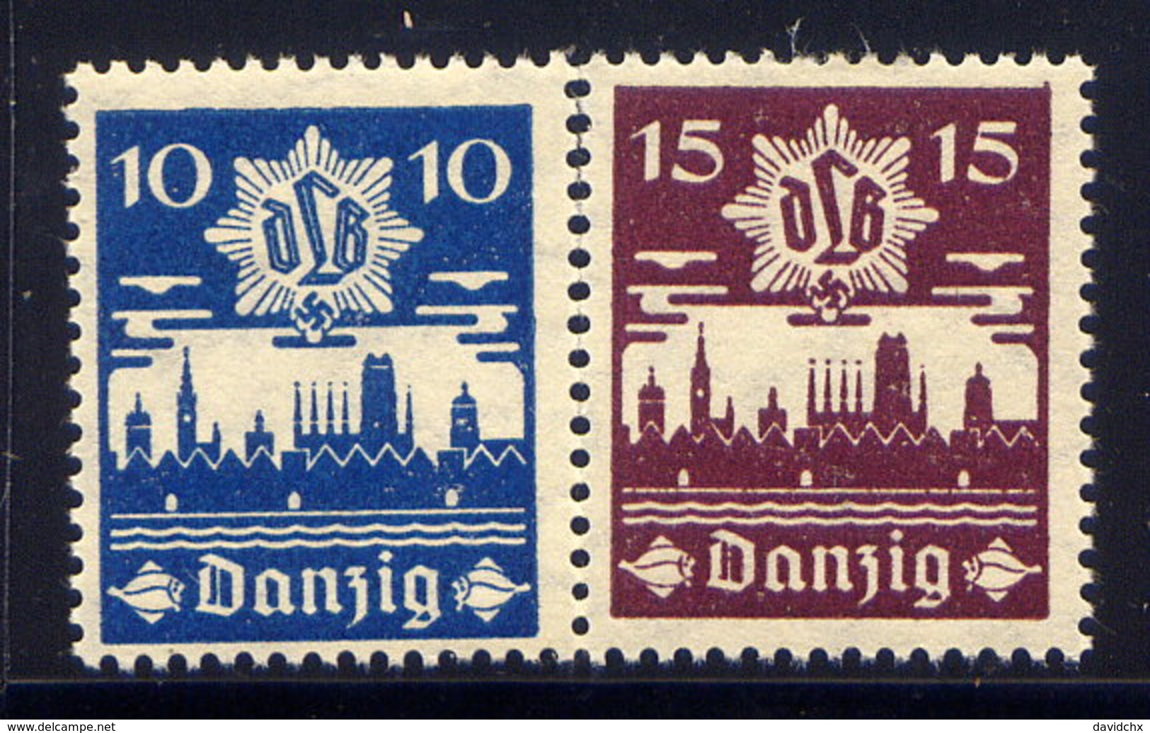 DANZIG, SET, NO.'S 219-220, MLH - Other & Unclassified