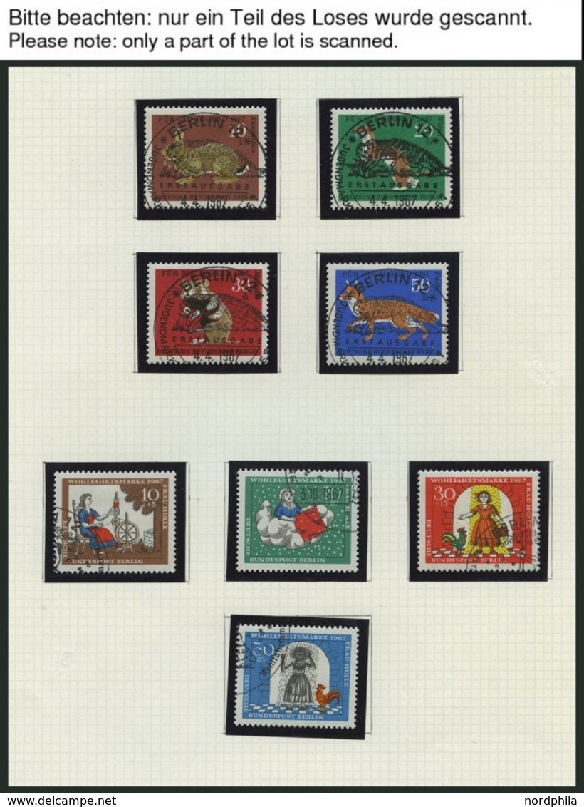 SAMMLUNGEN O, 1967-79, Kompletter Sammlungsteil, Meist Von Der Versandstelle Gestempelt, Prachterhaltung - Altri & Non Classificati