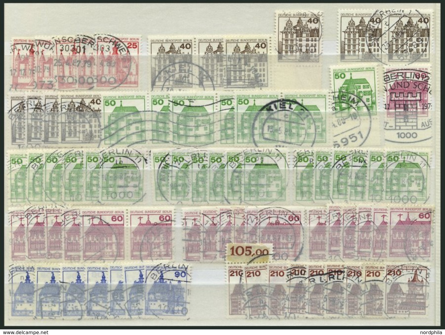 LOTS O, 1974-83, Saubere Dublettenpartie, Komplett, Je 6-10x, Feinst/Pracht, Mi. Ca. 2500.- - Gebraucht