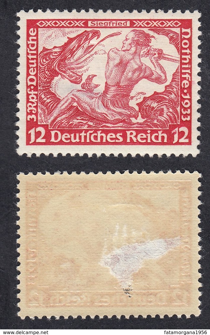 GERMANIA - ALLEMAGNE - REICH - 1933 - Yvert 475 Di Seconda Scelta, Nuovo Con Visibile Abrasione Sul Retro. - Nuovi