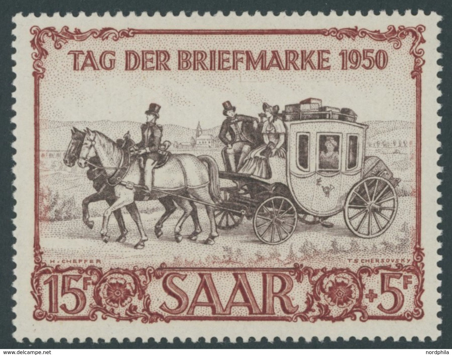 SAARLAND 291 **, 1950, 15 Fr. IBASA, Postfrisch, Pracht, Mi. 100.- - Sonstige & Ohne Zuordnung