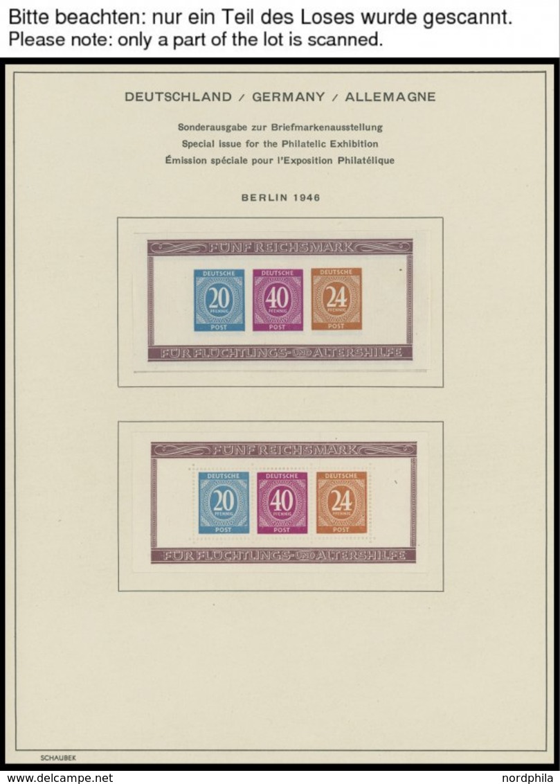 AMERIK. U. BRITISCHE ZONE SLG. *,o , Kleiner Sammlungsteil Amerikanische Und Britische Zone Incl. Alliierte Besetzung Ge - Autres & Non Classés