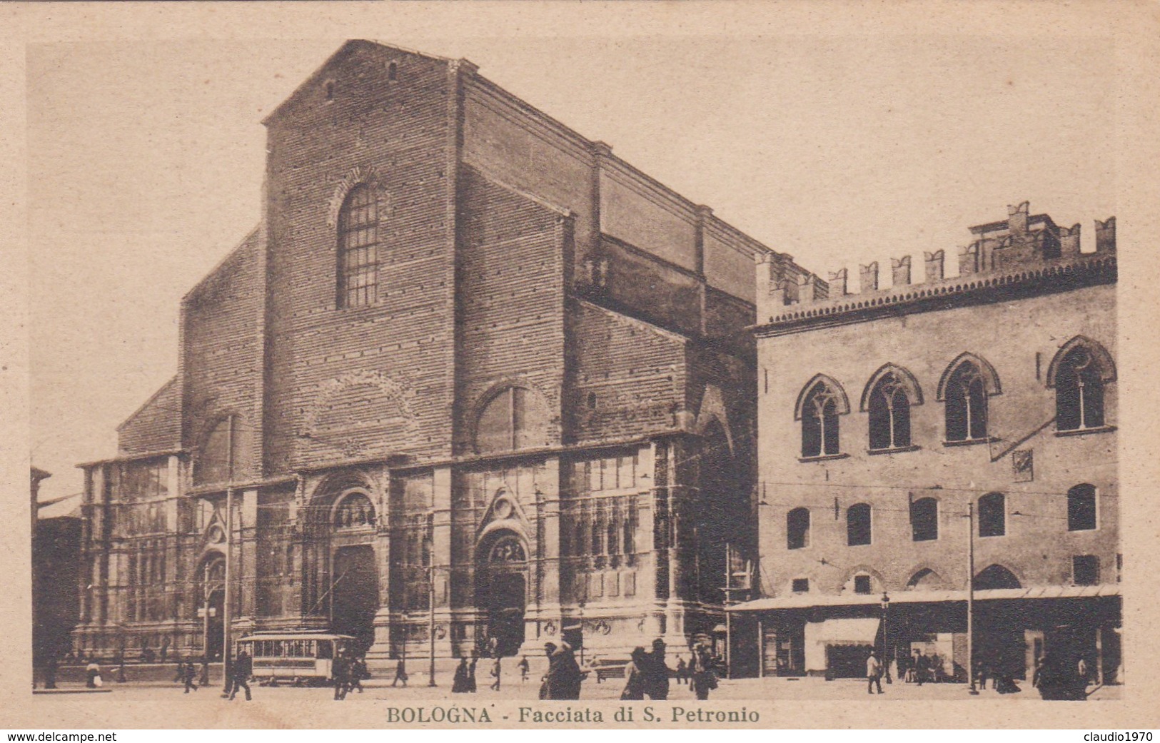 CARTOLINA - POSTCARD - BOLOGNA - FACCIATA  DI S. PETRONIO - Bologna