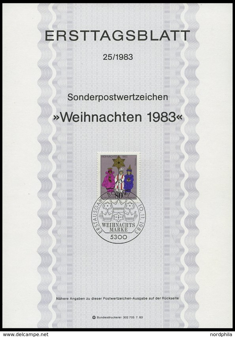 ERSTTAGSBLÄTTER 1162-96 BrfStk, 1983, Kompletter Jahrgang, ETB 1 - 25/83, Pracht - Sonstige & Ohne Zuordnung