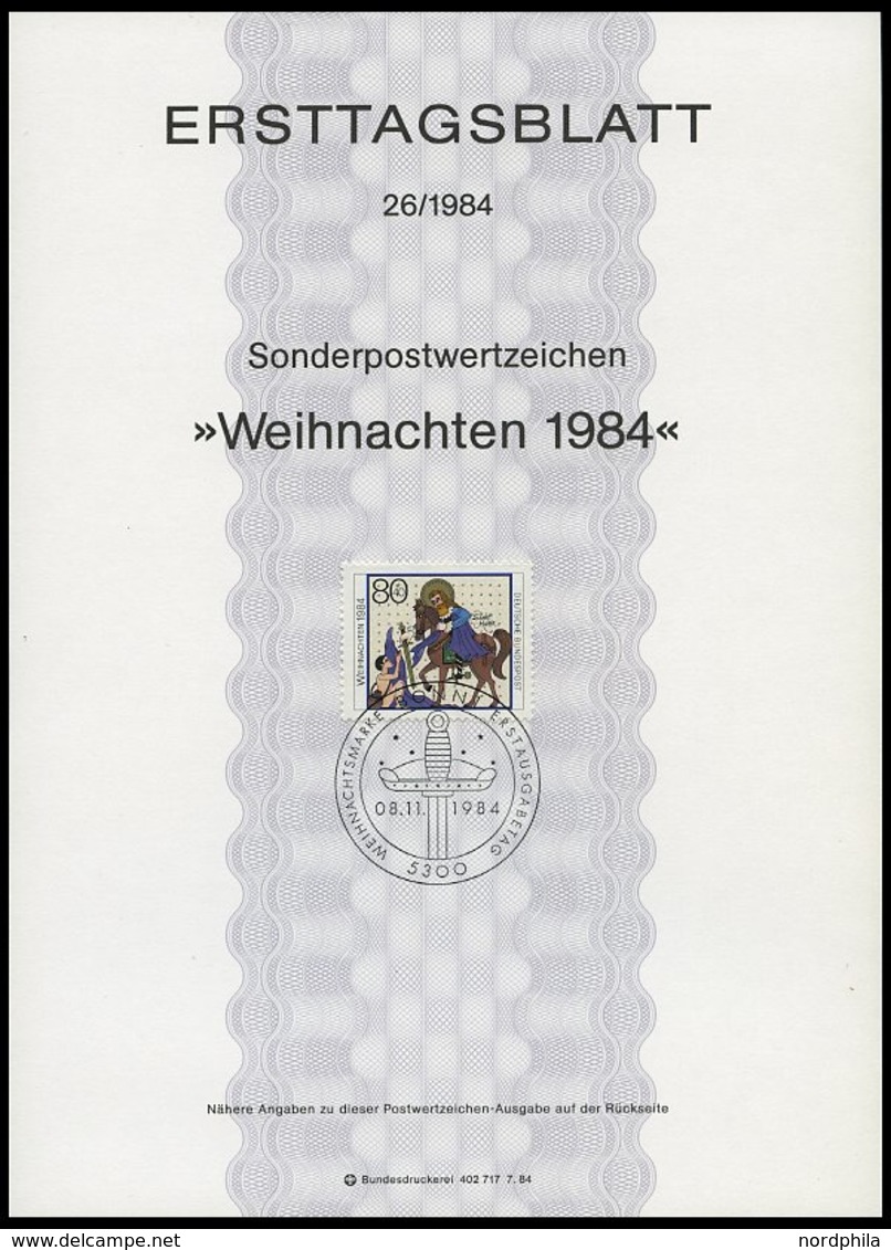 ERSTTAGSBLÄTTER 1197-1233 BrfStk, 1984, Kompletter Jahrgang, ETB 1 - 26/84, Pracht - Autres & Non Classés