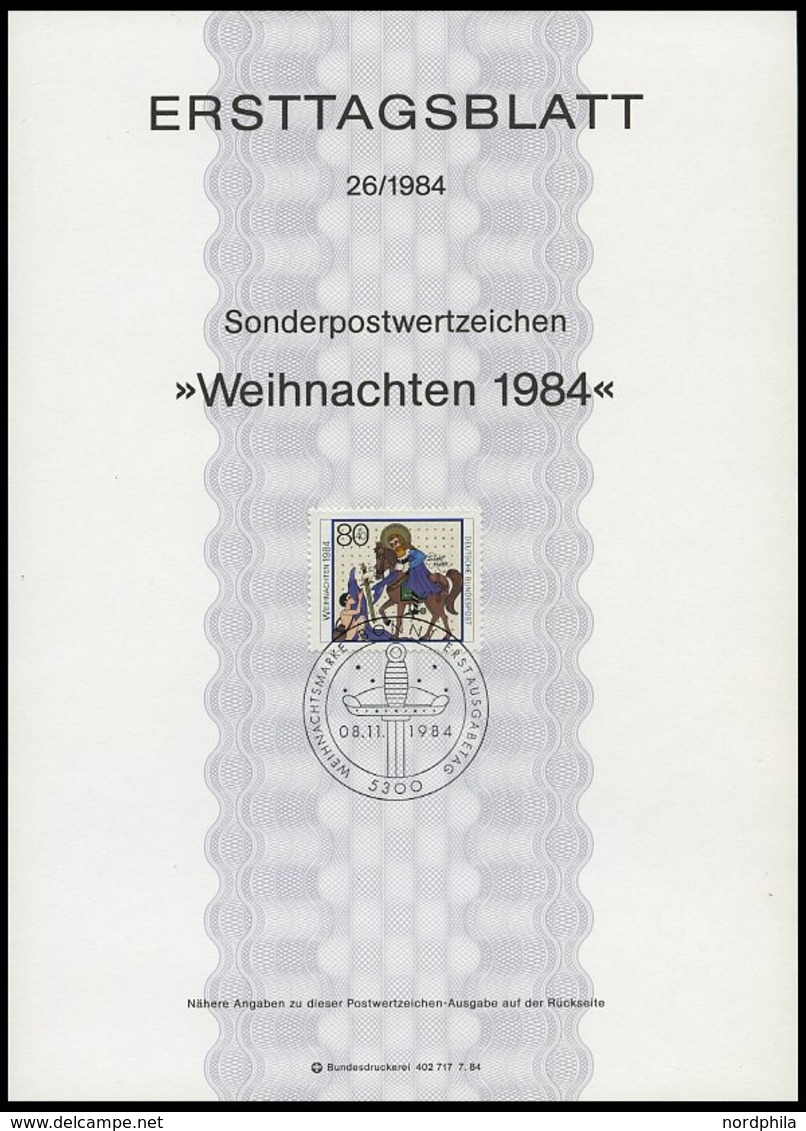 ERSTTAGSBLÄTTER 1197-1233 BrfStk, 1984, Kompletter Jahrgang, ETB 1 - 26/84, Pracht - Sonstige & Ohne Zuordnung