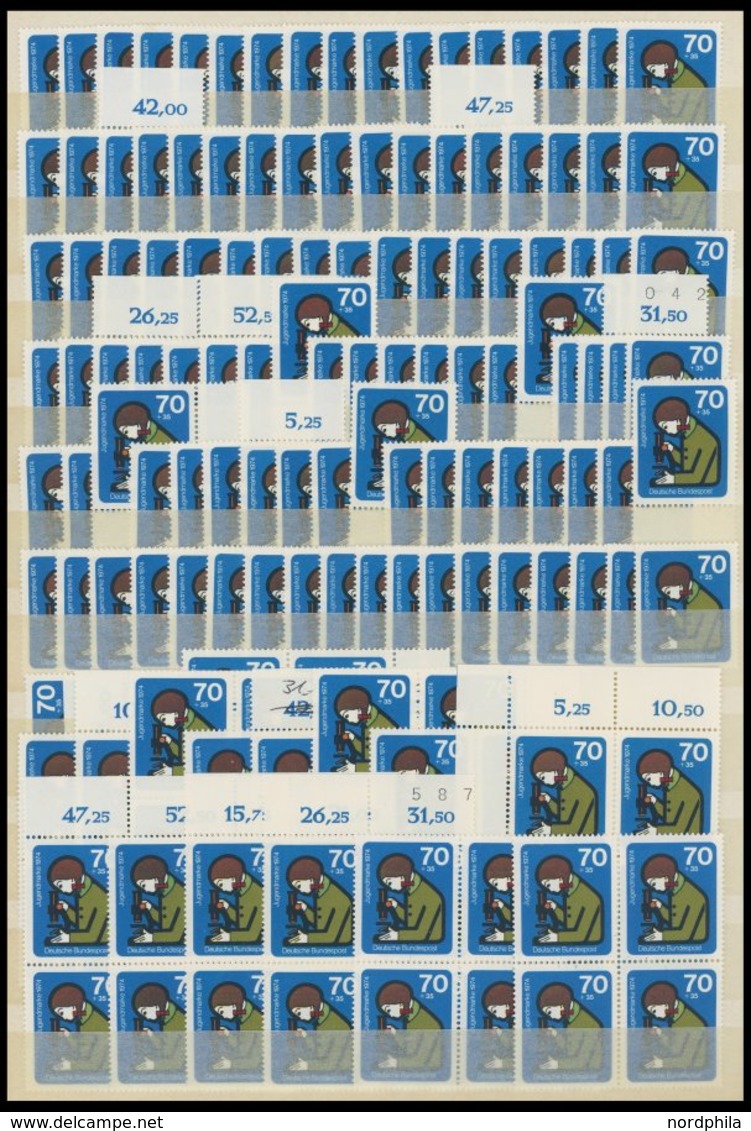 ENGROS 800-03 **, 1974, Jugend, 160 Postfrische Prachtsätze, Pracht, Mi. 1120.- - Nuovi