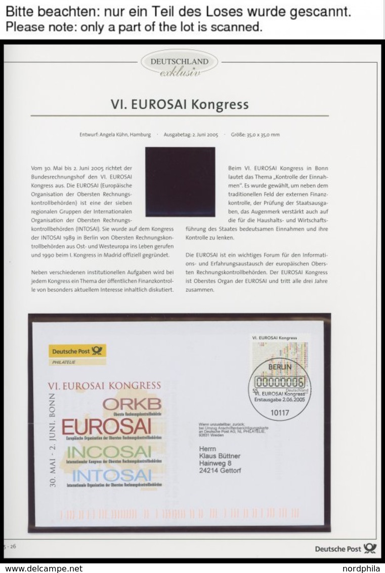 JAHRGÄNGE 2434-2504 BRIEF, 2005, Kompletter Jahrgang, Ohne Selbstklebende Marken, Auf FDC, Pracht - Gebraucht