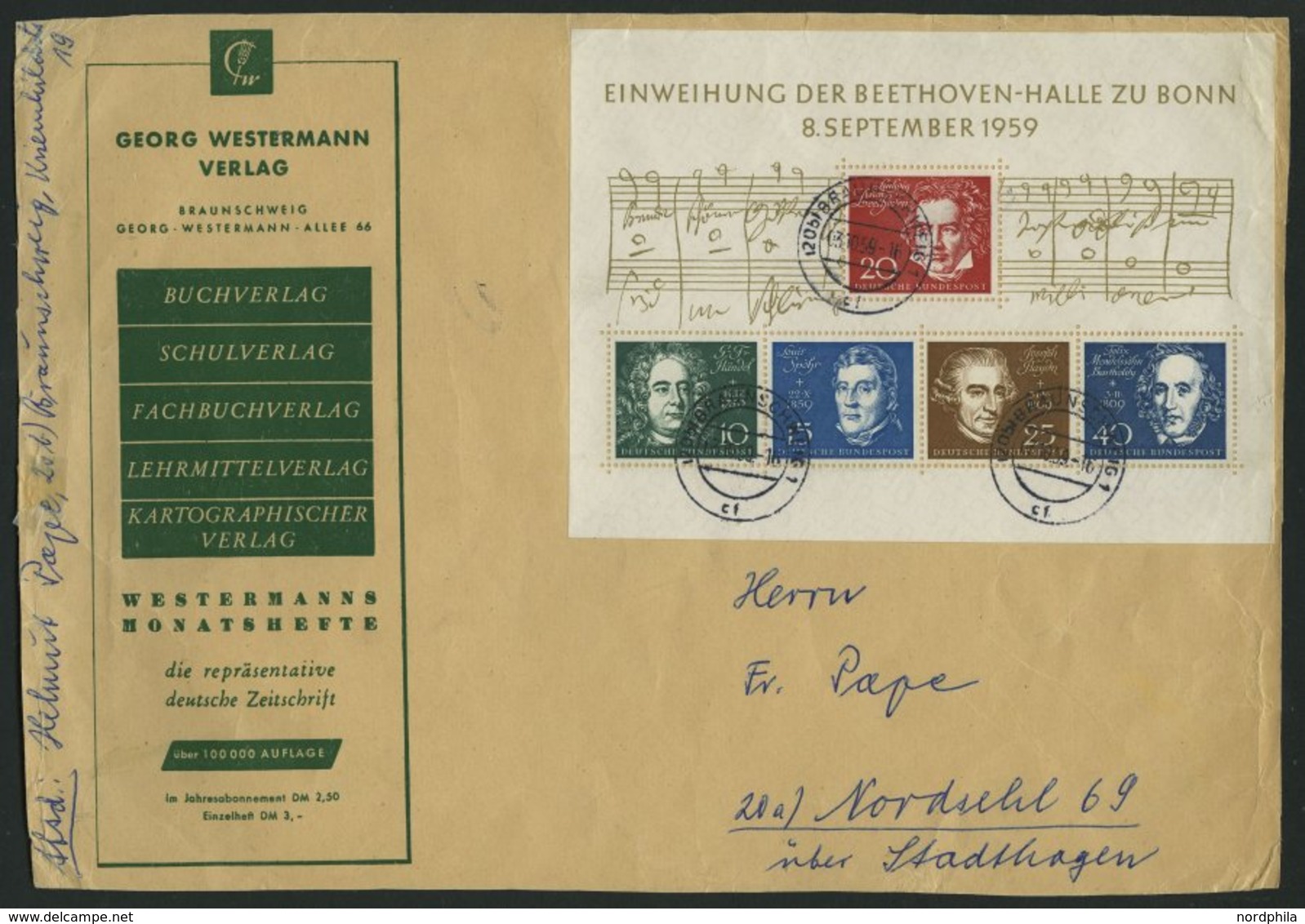 SAMMLUNGEN o, BRIEF, gestempelte Sammlung Bund von 1949-87 im Schaubek-Album, dabei diverse Briefe, anfangs lückenhaft, 